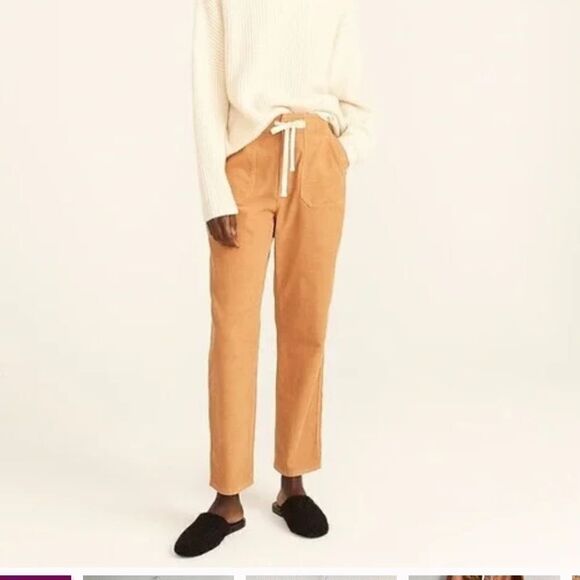 J. CREW Corduroy Tie Waist Camp Pant Size Small - Picture 3 of 7